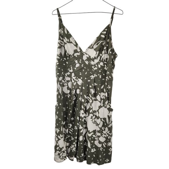 AMERICAN EAGLE Green Spaghetti Strap Mini Dress Womens Size Extra Large XL - Picture 1 of 4